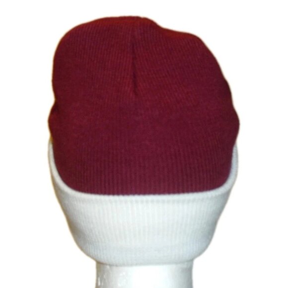 Arizona Cardinals Mens Adult Cuffed Beanie Winter Hat Cap Maroon White New Nfl - Picture 2 of 2